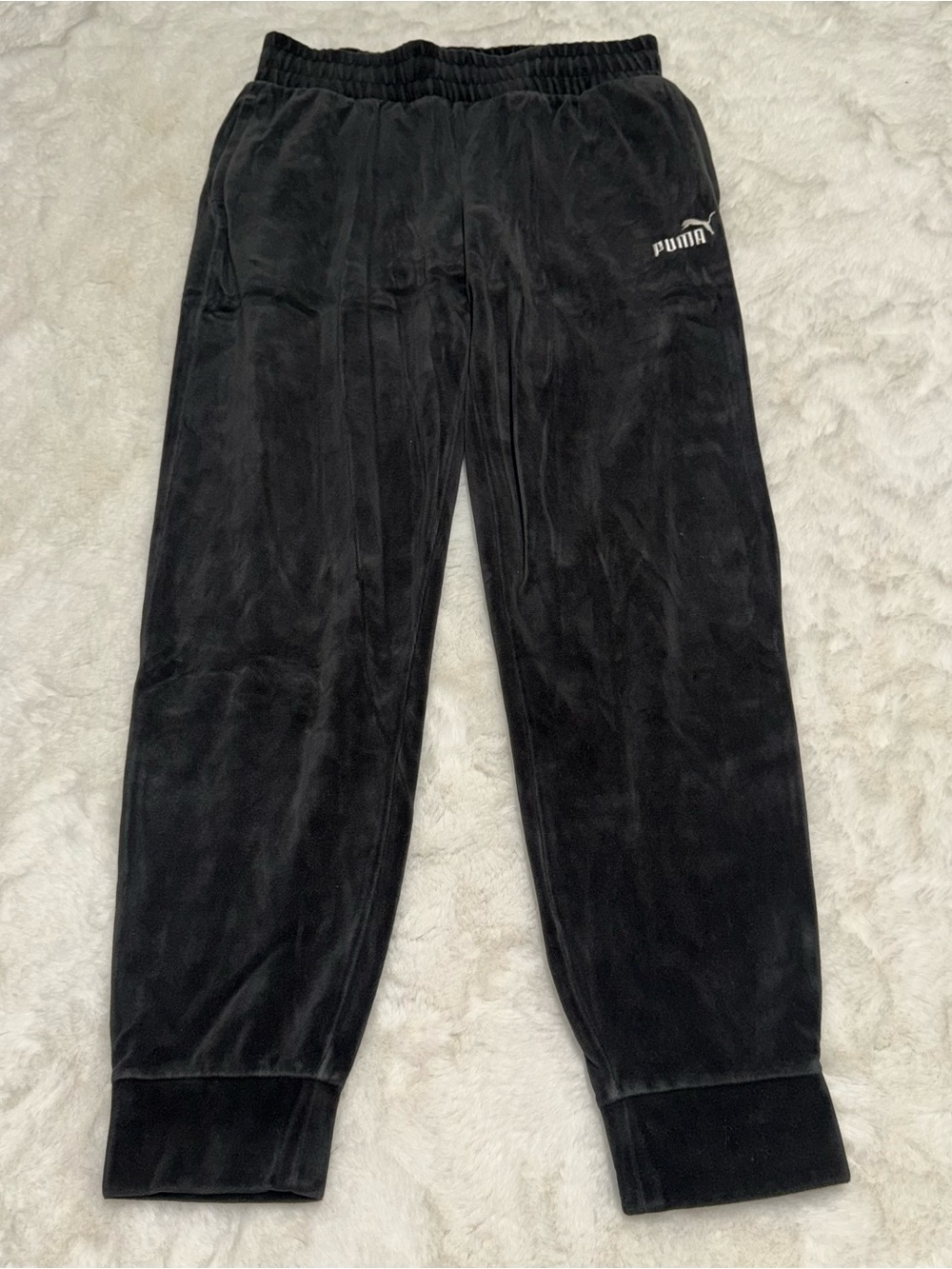 puma velour sweatpants